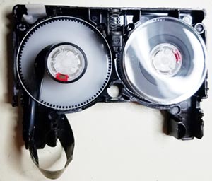 Broken MiniDV tape